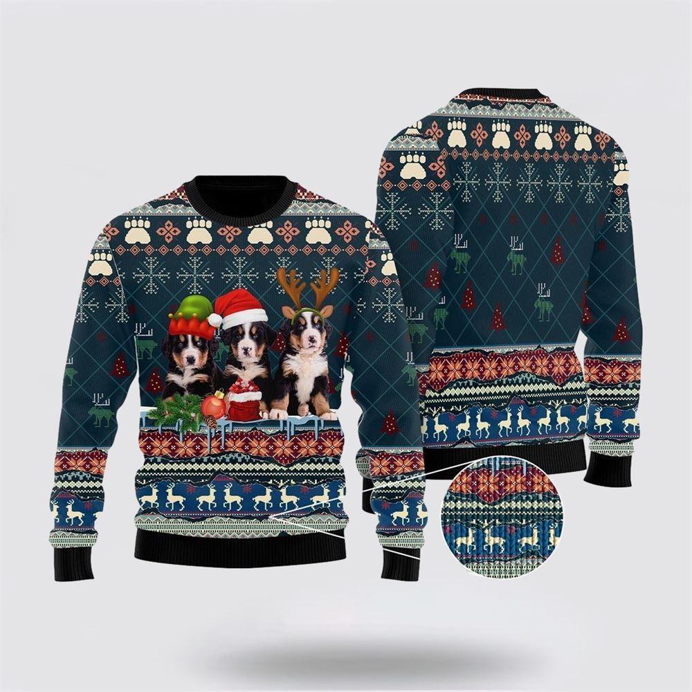 Cute Bernese Mountain Dog Christmas Ugly Christmas Sweater – Dog Lover Christmas Sweater Cute Bernese Mountain Dog Christmas Ugly Christmas Sweater – Dog Lover Christmas Sweater
