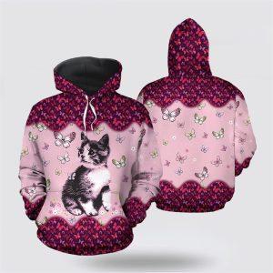 Cute Cat Butterfly Christmas All Over Print Hoodie Cat Lover Christmas Hoodie 3 yqccij.jpg