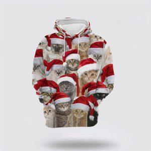 Cute Christmas Cat 3D All Over Print…