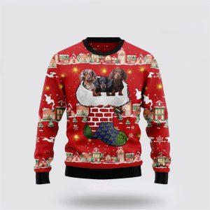 Dachshund Dog Light Up Ugly Christmas Sweater…