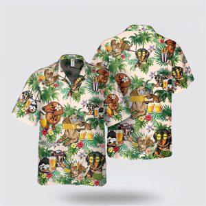 Dachshund Dog With Yellow Beer Tropic Pattern Hawaiian Shirt Gift For Dog Lover 2 ei1ahp.jpg