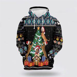 Dachshund Group Christmas Tree All Over Print 3D Hoodie Pet Lover Christmas Hoodie 1 nkvbak.jpg