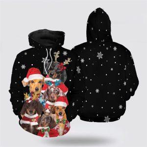 Dachshund Hello Christmas All Over Print 3D…