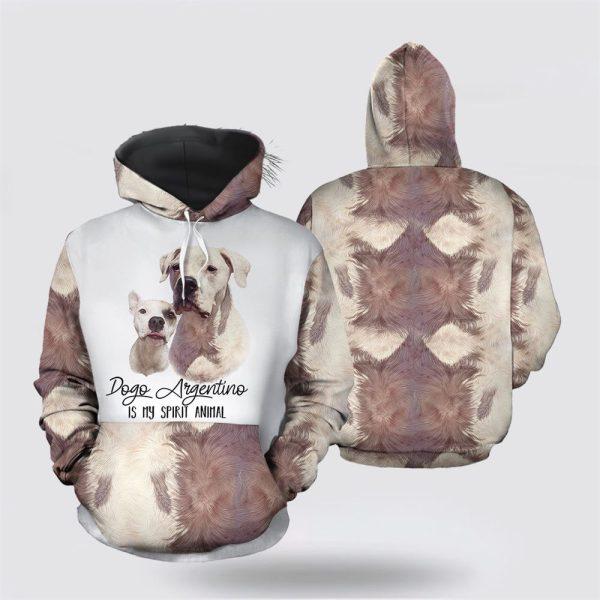 Dogo Argentino My Spirit Animal Christmas All Over Print 3D Hoodie – Pet Lover Christmas Hoodie