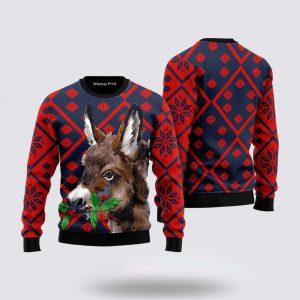 Donkey Cute Funny Ugly Christmas Sweaters –…