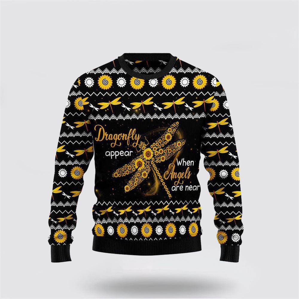 Dragonfly Sunflower Ugly Christmas Sweater Gift – Sweater Gifts For Pet Lover Dragonfly Sunflower Ugly Christmas Sweater Gift – Sweater Gifts For Pet Lover