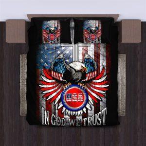 Eagle USA In God We Trust Christian Quilt Bedding Set Christian Gift For Believers 3 xuvlwr.jpg
