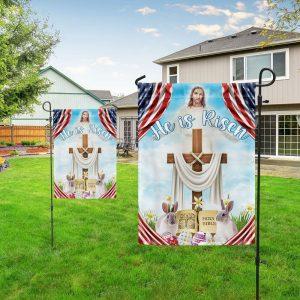 Easter Day Rabbit Flag He Is Risen Jesus Christ Flag 2