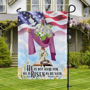 Easter Jesus Flag He Is Not Here…