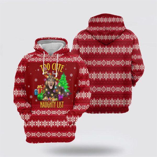 English Cocker Spaniel Too Cute Christmas All Over Print 3D Hoodie – Pet Lover Christmas Hoodie