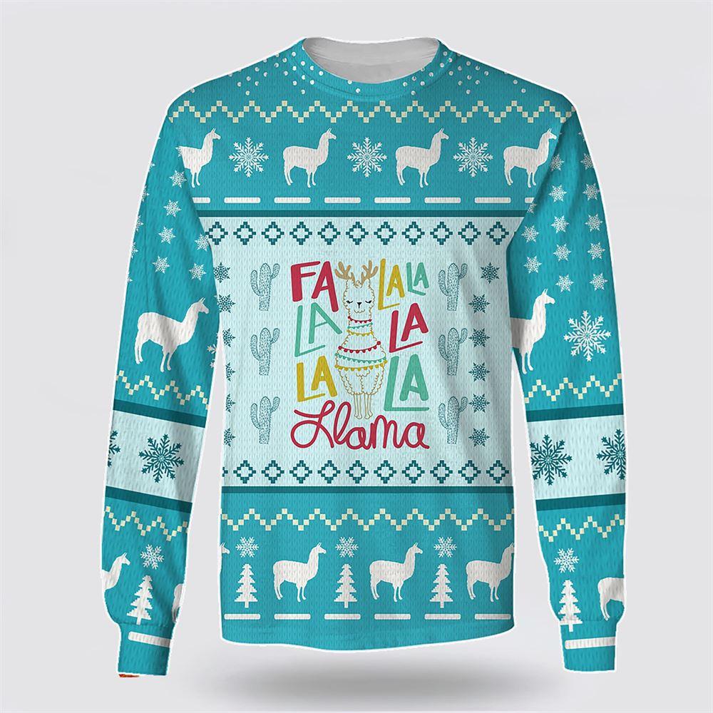 FLa La La Llama Awesome Ugly Christmas Sweater – Sweater Gifts For Pet Lover FLa La La Llama Awesome Ugly Christmas Sweater – Sweater Gifts For Pet Lover