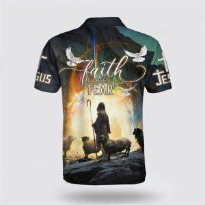 Faith Over Fear Jesus And Lamb Polo Shirt Gifts For Christians 2 pjwuo4.jpg