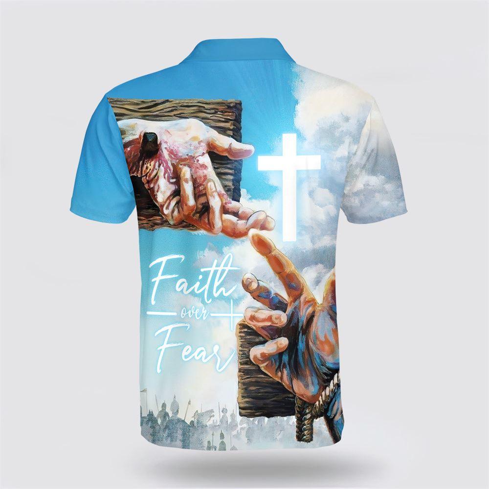 Faith Over Fear Jesus Hands Polo Shirt – Gifts For Christians Faith Over Fear Jesus Hands Polo Shirt – Gifts For Christians