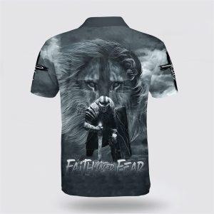 Faith Over Fear Lion Warrior Polo Shirt Gifts For Christians 2 yzus2y.jpg