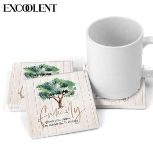 Family Gives You Roots To Stand Tall And Strong Stone Coasters Coasters Gifts For Christian 2 hz0ycv.jpg