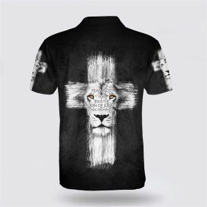 Fear Not For Jesus The Lion Of Judah Has Triumphed Cross Polo Shirt Gifts For Christians 2 czb4u8.jpg