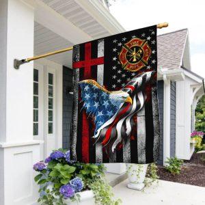 Firefighter, Christian Cross, American Eagle US Flag…