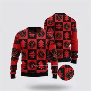 Firefighter Christmas Pattern Ugly Sweater Christmas Gifts For Firefighters 3 splknb.jpg