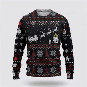 Firefighter Fire Dept Ugly Sweater – Christmas Gifts For Firefighters
