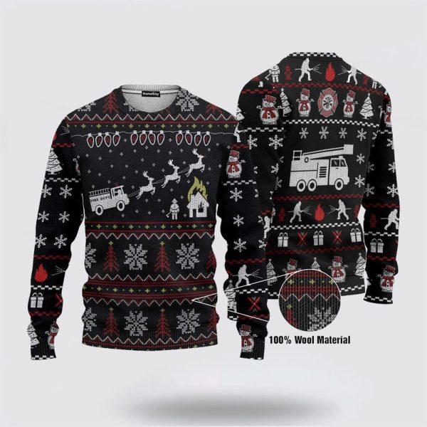 Firefighter Fire Dept Ugly Sweater – Christmas Gifts For Firefighters