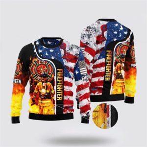 Firefighter USA Flag Ugly Christmas Sweater Christmas Gifts For Firefighters 3 gn2jqq.jpg