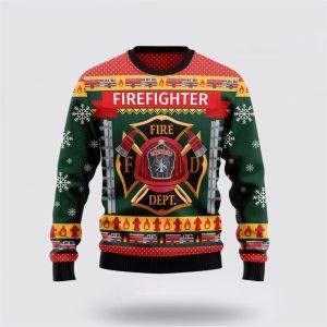 Firefighter Xmas Ugly Christmas Sweater – Christmas…