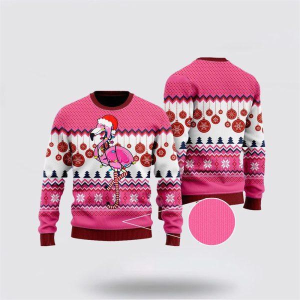 Flamingo Christmas Ugly Christmas Sweater – Sweater Gifts For Pet Lover