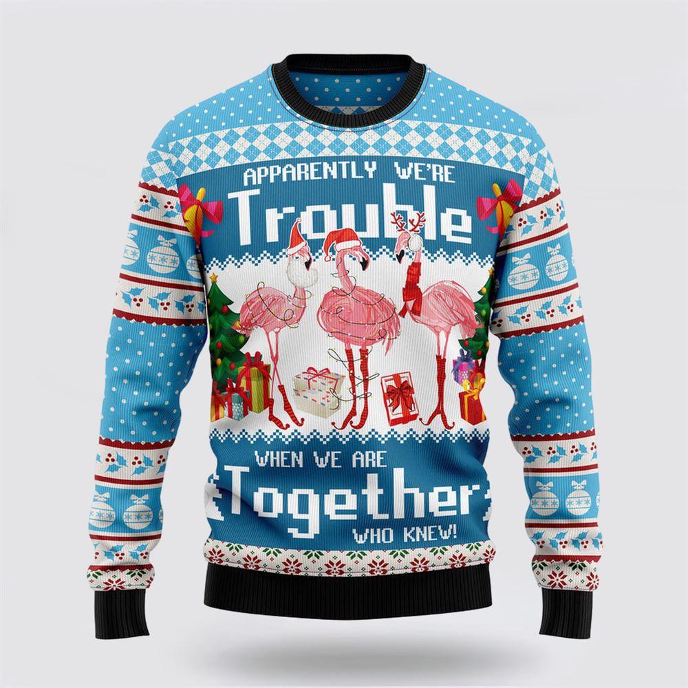 Flamingo Together Ugly Christmas Sweater – Sweater Gifts For Pet Lover Flamingo Together Ugly Christmas Sweater – Sweater Gifts For Pet Lover