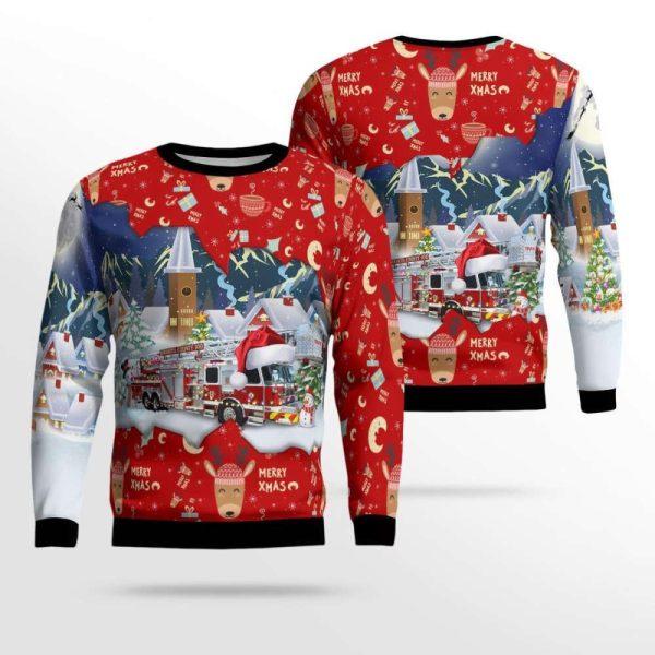 Florida Sarasota County Fire Dept Ugly Christmas Sweater – Christmas Gifts For Firefighters