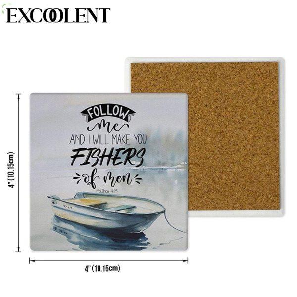 Follow Me And I Will Make You Fishers Of Men Stone Coasters – Coasters Gifts For Christian