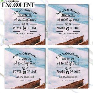 For God Has Not Given Us A Spirit Of Fear 2 Timothy 17 Stone Coasters Coasters Gifts For Christian 3 ht2pca.jpg