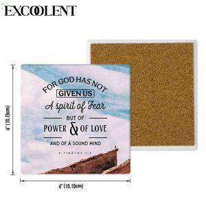 For God Has Not Given Us A Spirit Of Fear 2 Timothy 17 Stone Coasters Coasters Gifts For Christian 4 hdwbuo.jpg