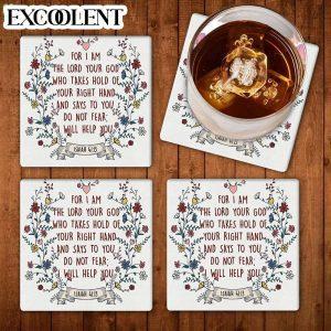 For I Am The Lord Your God Isaiah 4113 Scripture Stone Coasters Coasters Gifts For Christian 1 bnfreq.jpg