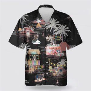 Frenchie On The Beach Pattern Hawaiian Shirt…