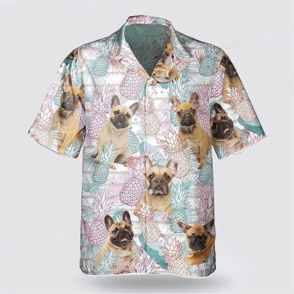 Frenchie Pineapple Pattern Hawaiian Shirt – Gift For Dog Lover
