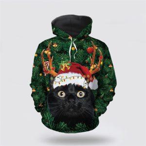 Funny Black Cat Christmas 3D All Over…