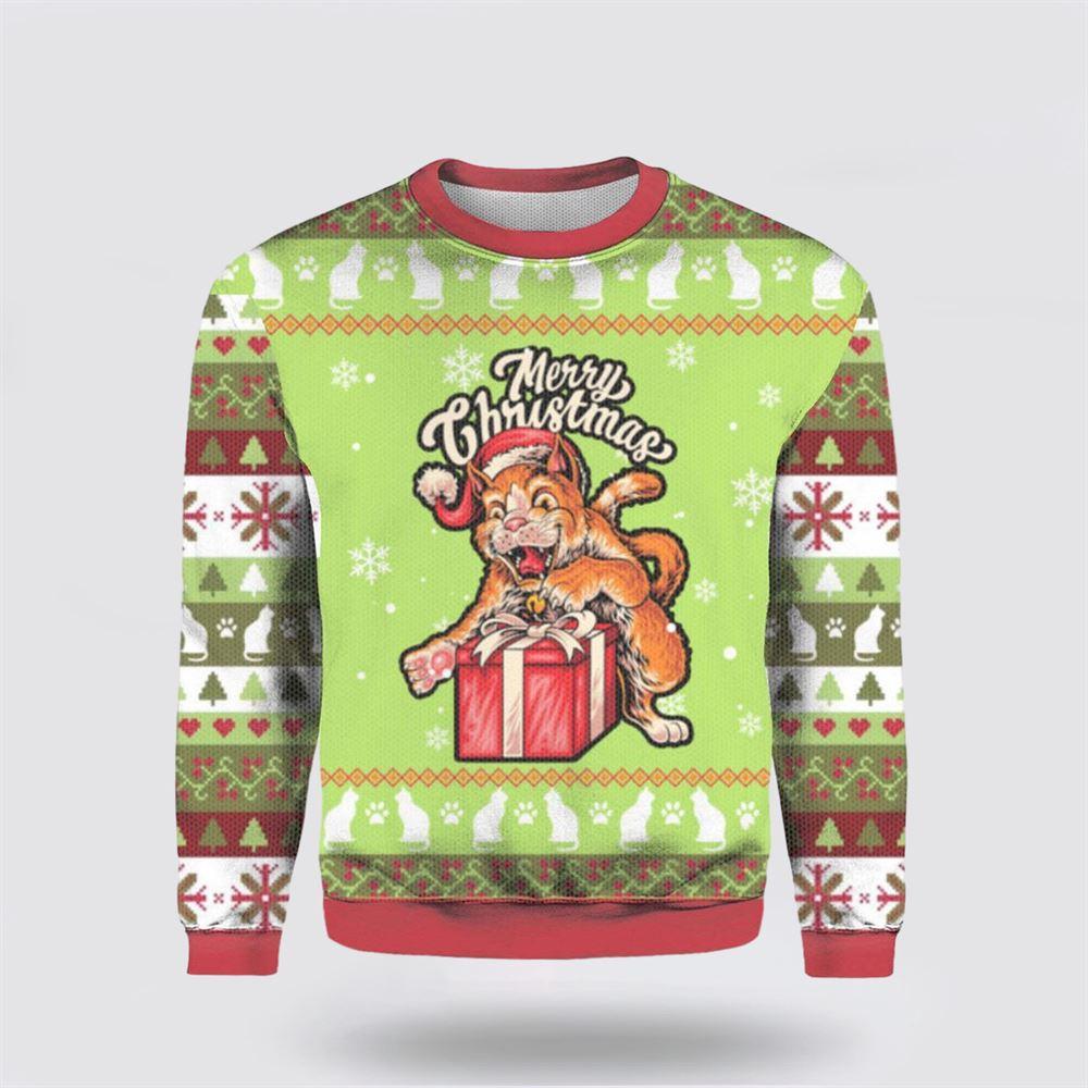 Funny Cat Merry Christmas Ugly Christmas Sweater – Cat Lover Christmas Sweater Funny Cat Merry Christmas Ugly Christmas Sweater – Cat Lover Christmas Sweater