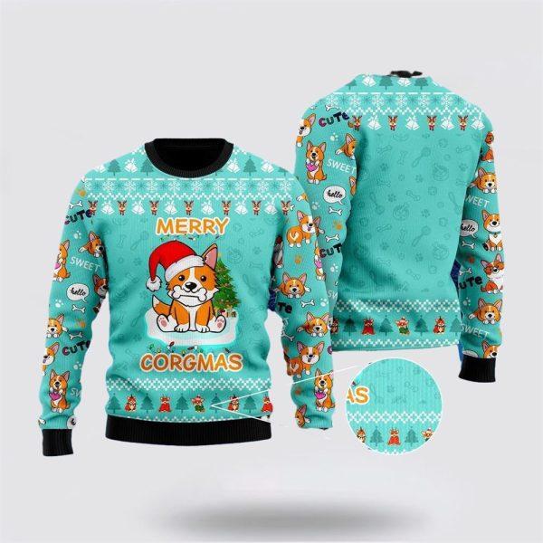 Funny Dog Merry Corgmas Christmas Ugly Christmas Sweater – Dog Lover Christmas Sweater