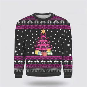 Funny Flamingo Tree Ugly Christmas Sweater For…