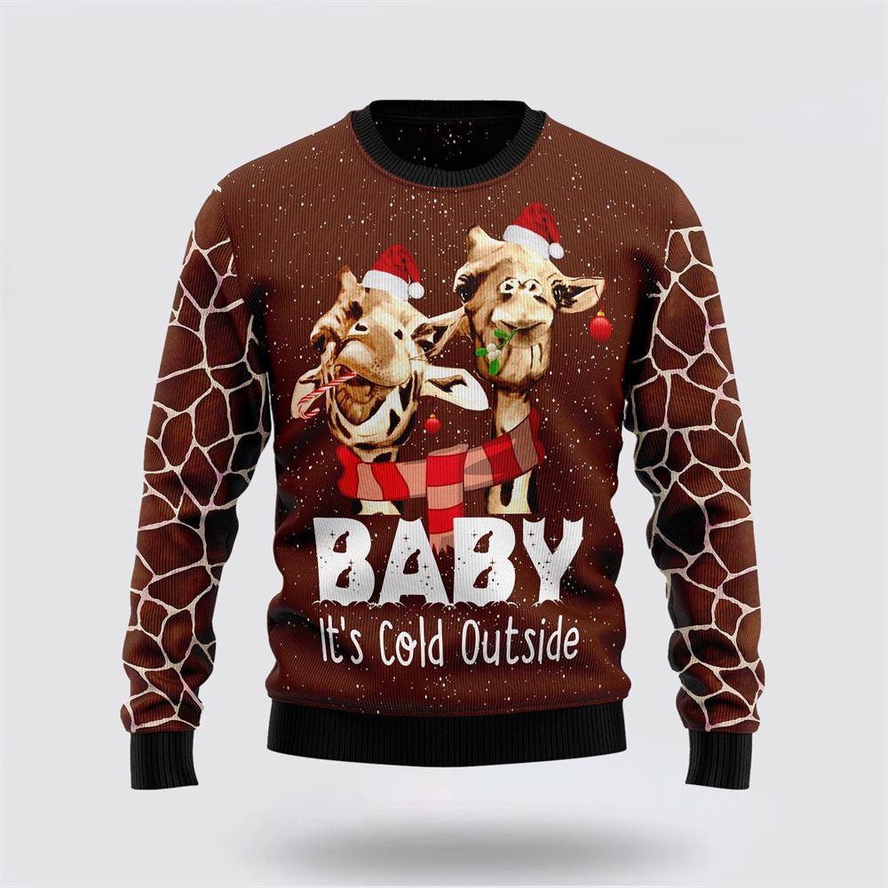 Funny Giraffe Ugly Christmas Sweater – Sweater Gifts For Pet Lover