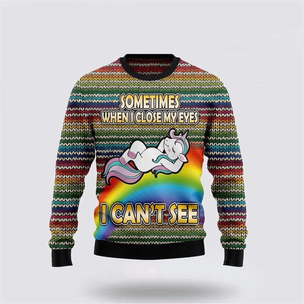 Funny Unicorn Sometimes When I Close My Eyes Ugly Christmas Sweater – Best Gift For Christmas Funny Unicorn Sometimes When I Close My Eyes Ugly Christmas Sweater – Best Gift For Christmas