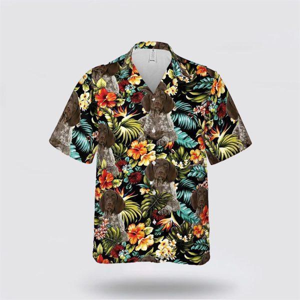 German Shorthaired Pointer Dog Flower Tropic Hawaiin Shirt – Gift For Pet Lover