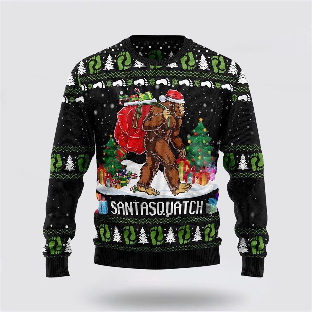 Get Festive With Bigfoot Santasquatch Ugly Christmas Sweater – Gifts For Bigfoot Lovers Get Festive With Bigfoot Santasquatch Ugly Christmas Sweater – Gifts For Bigfoot Lovers