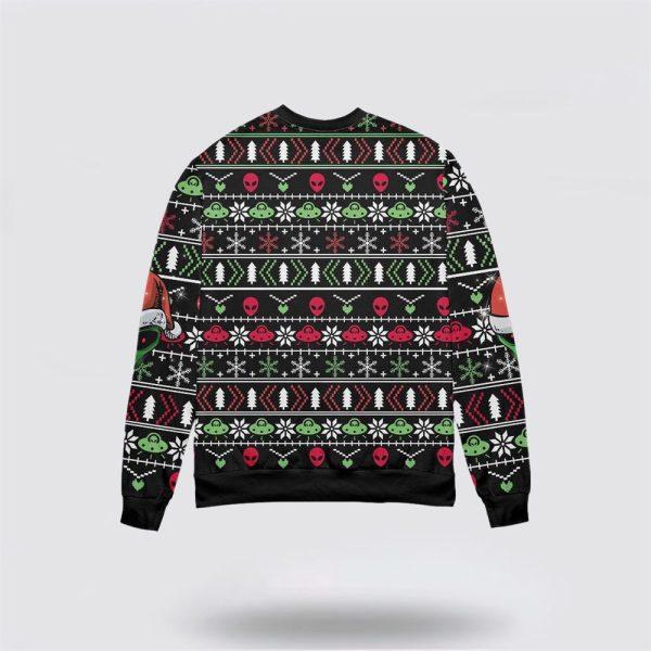 Get Festive With Cool Alien Santa Claus Christmas Sweater – Christmas Gifts For Frends
