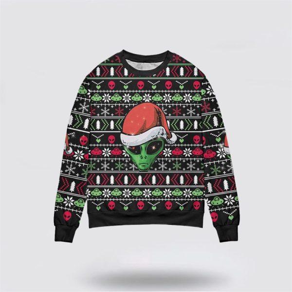 Get Festive With Cool Alien Santa Claus Christmas Sweater – Christmas Gifts For Frends