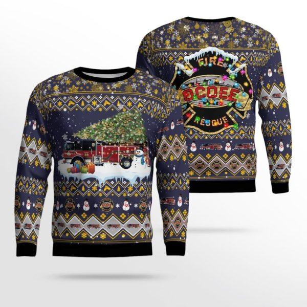 Get Festive With Ocoee Fire Department Ugly Christmas Sweater! – Christmas Gifts For Firefighters