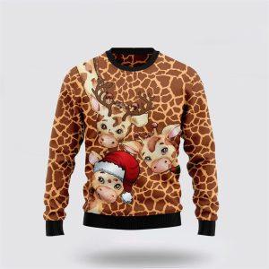Giraffe Funny Ugly Christmas Sweater – Sweater…
