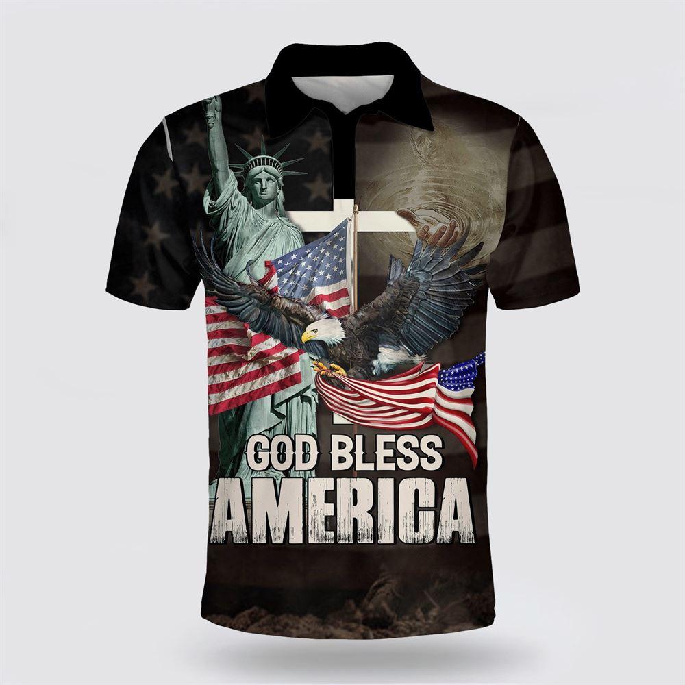 God Bless America Polo Shirt – Gifts For Christians