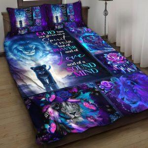 God Has Not Given Us a Spirit of Fear Christian Quilt Bedding Set Christian Gift For Believers 1 tyjvdm.jpg