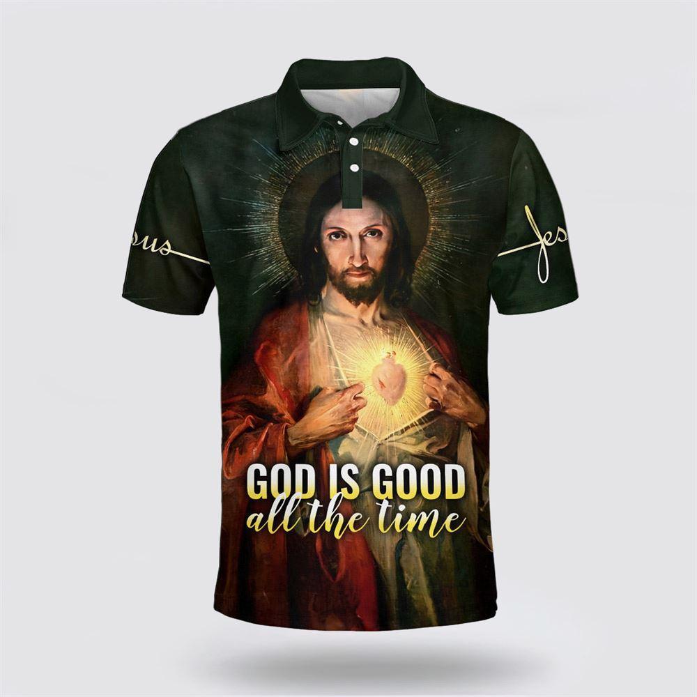 God Is Good All The Time Polo Shirt – Gifts For Christians God Is Good All The Time Polo Shirt – Gifts For Christians